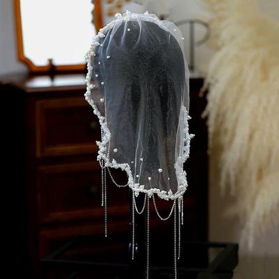 Elegante Perlen Braut Elegant Perlenbesetzt Kurz Für Frauen Hochzeit Ehe Haaraccessoires Für Fotografie-Requisiten