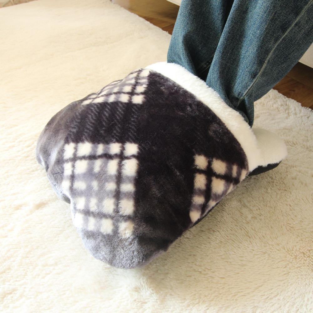 Creative Soft Foot Warming Mat Insulation Comfortable Warm Feet Shoes Not Charging Double Feet Foot Warmer Home Office