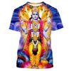 Moda Estiva Nuovi T-shirt Grafiche India Shiva Per Uomo Tendenza Casual Personalità Stampati Oversize Girocollo Manica Corta Magliette Top
