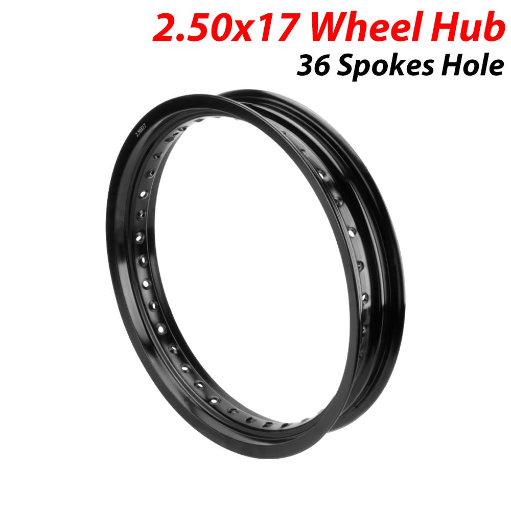 2.50*17 Inch 36 Spokes Holes Aluminum Alloy Wheel Motorcycle 17 Wheel Rims for Dirt Pit Bike Off-road Motorcycle Modification