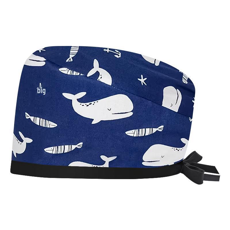 Women's Cotton Surgical Cap - Tie-up Medical, Dental, Salon, and Chemotherapy Head Coverings