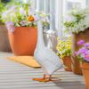 Statua oca per portico 30 cm/11,8 pollici Statua in resina Decorazione oca per portico Esterno Giardino Cortile Prato Patio Ingresso Casa di campagna