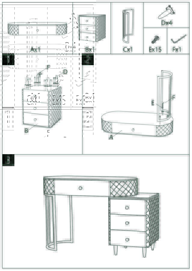 Betttisch Sharon Weiß Mit Hocker Cm 120X40X75 (Hockergröße Ø36X39)