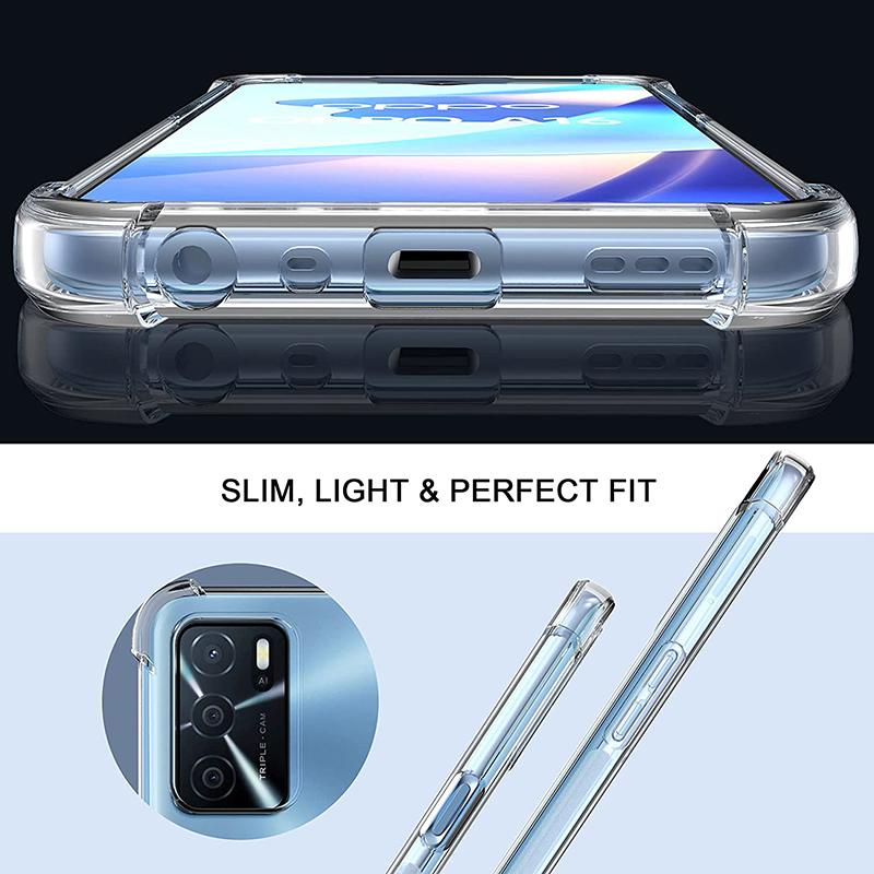 Shockproof Clear Soft Phone Case For OPPO Realme C21Y C25Y C11 C15 C21 C31 C35 C3 9 9i 8 8i 7 7i 6 Pro XT A55 A54 A94 A73 A53 A73 A93 4G 5G TPU Cover