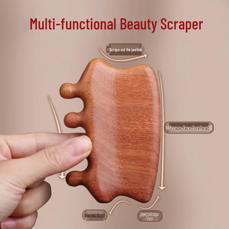 Portable Sandalwood Multi-Function Hair Comb
