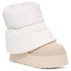 UGG Classic Mini Dipper Puffer Boot White Ceramic Women's Sneakers 1158275-WCRM