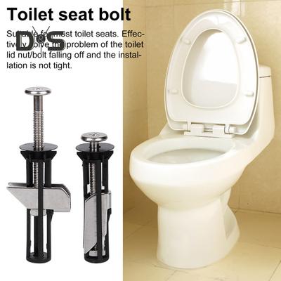 2/4 pezzi Viti di fissaggio per sedile del water Kit bulloni per sedile del water universale di facile installazione Kit viti per sedile del water per impieghi gravosi