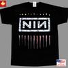 Nine Inch Nails NIN Logo Black T-Shirt Limited Edition Rock Band Tee Unisex T-Shirt
