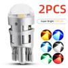 2Pcs T10 COB Led DC 12V Signal Lamp Car Bulb W5W 194 168 Reading Interior Lamps Clearance Backup Reverse Fog Lights Ultra Bright