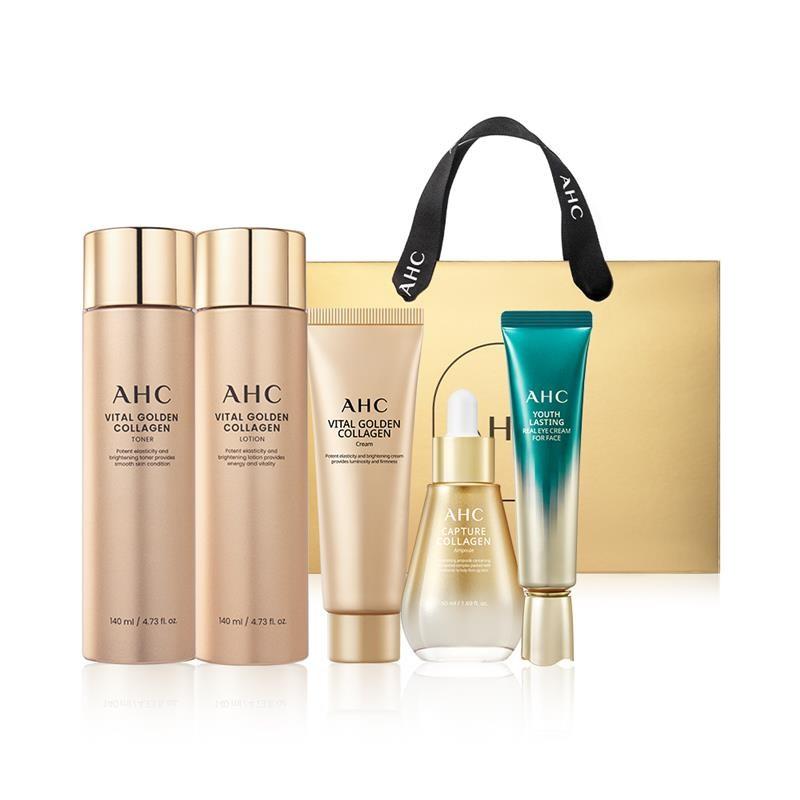 AHC Vital Golden Collagen Youth Total Care 5-Piece Set, 1 Set