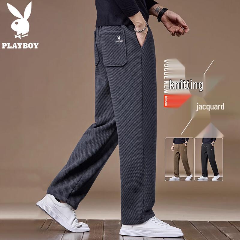 PLAYBOY Men s Loose Straight Leg Casual Pants 4XL