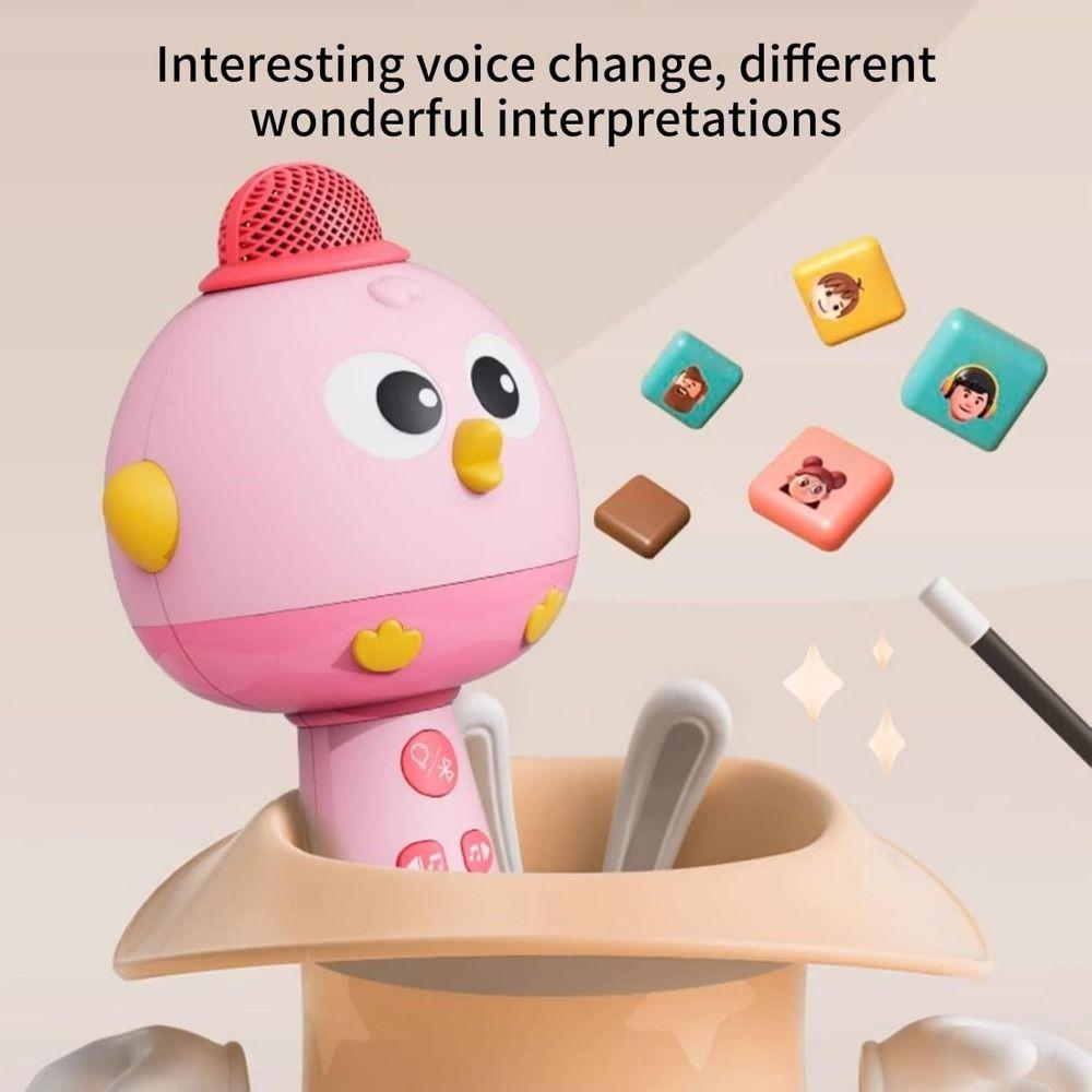 Bluetooth Children Wireless Microphone Cute Children Singing Machine  Home Use