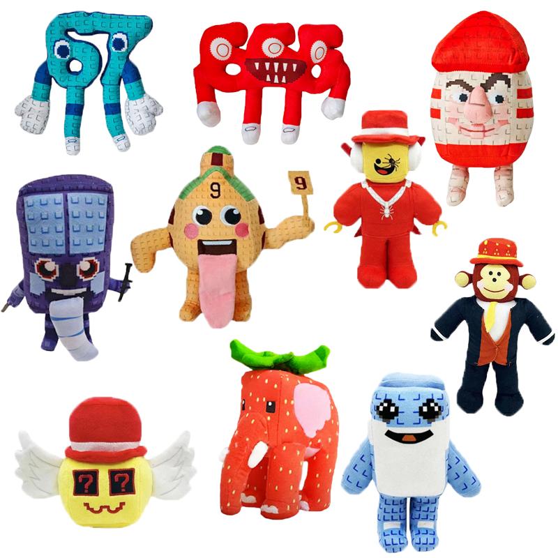 New Steal A Brainrot Esok Sekolah Plush Hot Game Peripheral Plushie Cute Cartoon No. 9 House Stuffed Doll Toy Gamer Fans Gift