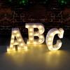 Decorative Letters Alphabet Letter LED Lights Luminous Number Lamp Decoration Battery Night Light Party Baby Bedroom Decoration