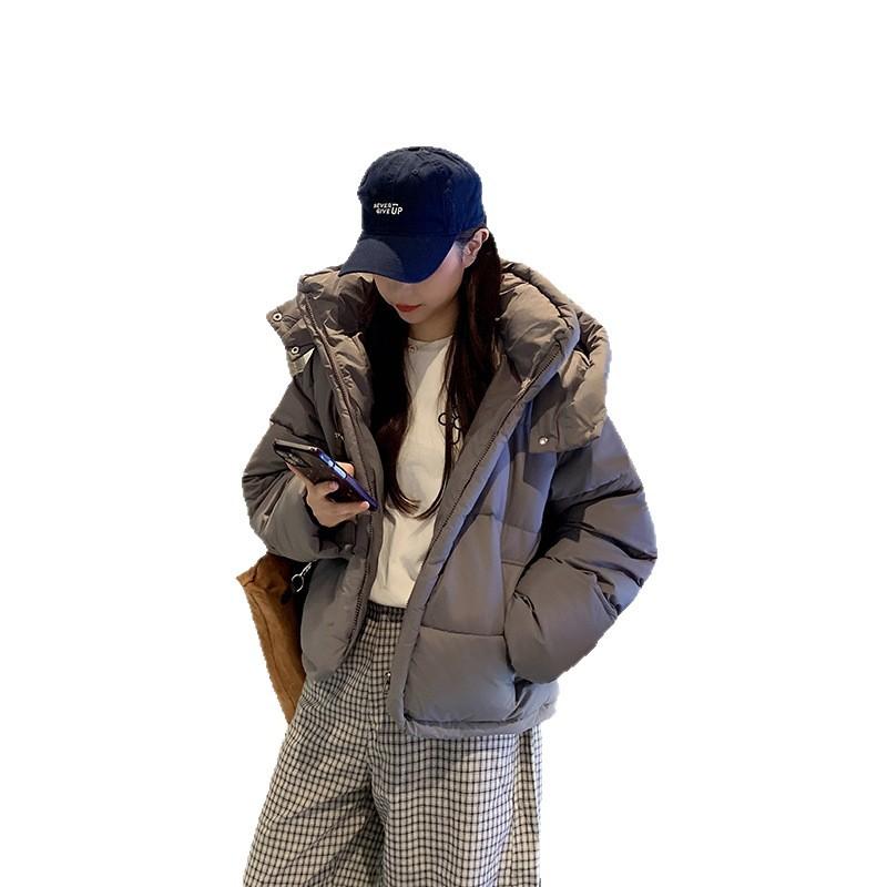 2025 New Fashionable Loose and Thickened Hooded Bread Jacket with a Short Jacket