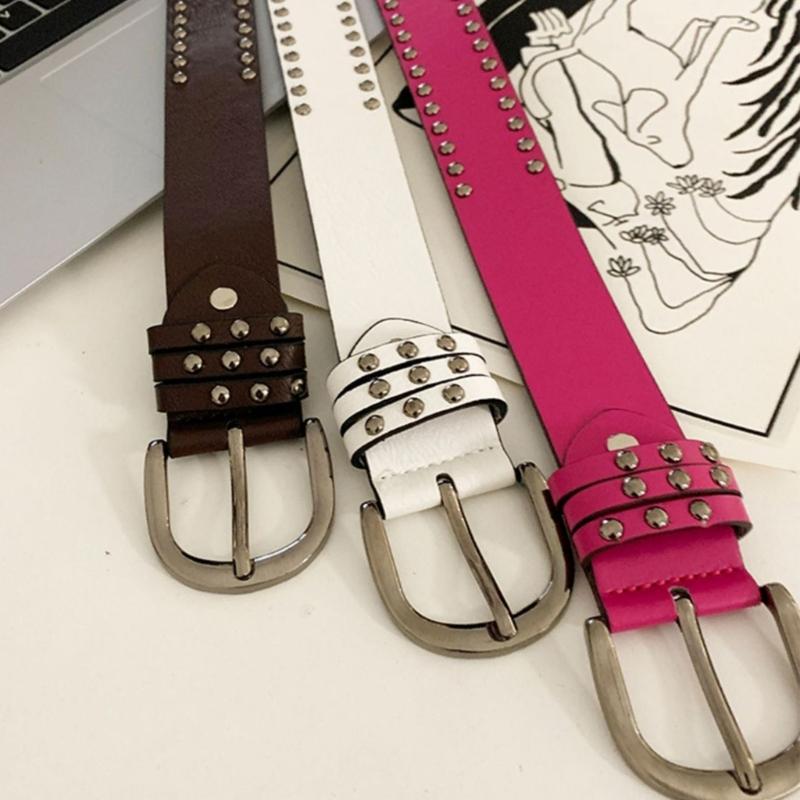 PU Waist Belts with Adjustable Pin Buckle Thin Adjustable Waist Belt Universal Woman Dresses Skirt Coat Waistband