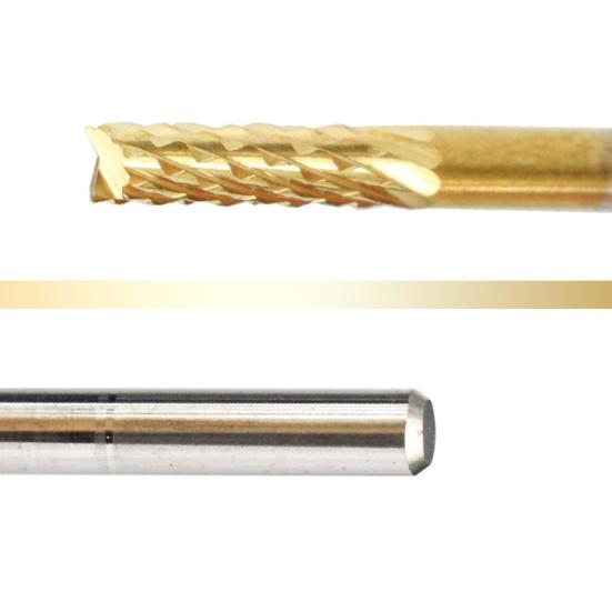 10Pcs 1-3mm Edge Titanium Coated Milling Cutter Woodworking Engraving Bit Tool