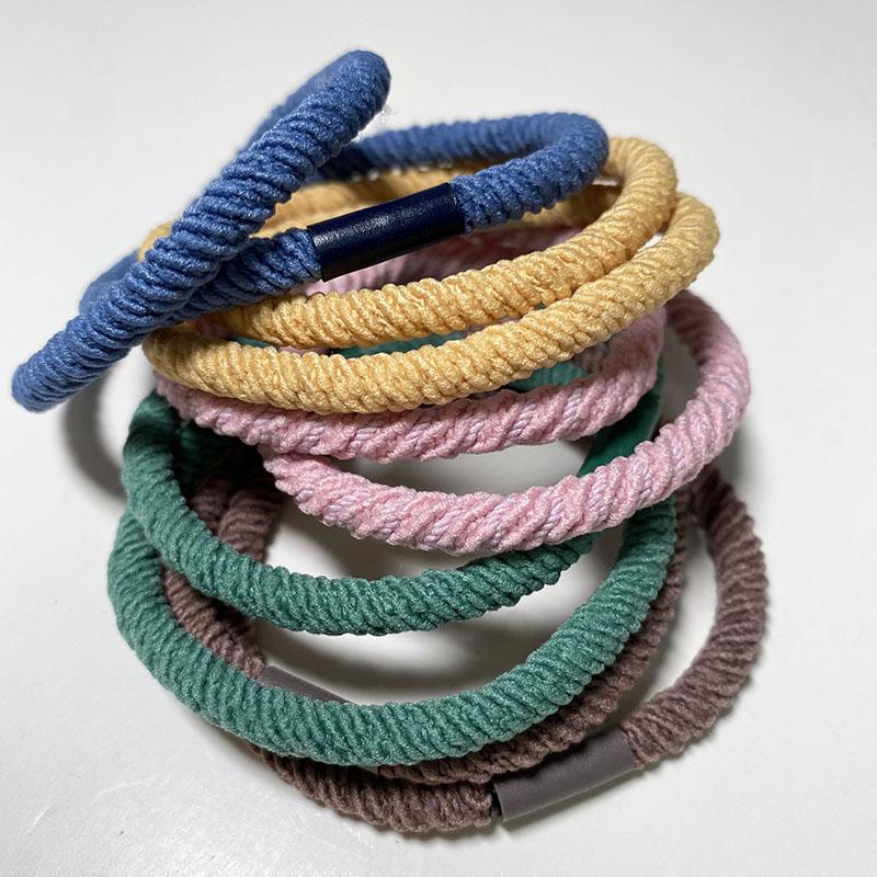 10pcs Trendy Girls Braided Elastic Hair Rubber Bands Women Hair Scrunchies Ponytail Hair Holder Hair Gum Hair Tie