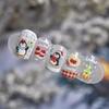1Sheet Snowflake Penguin Sticker For Nails Cute Crystal Ball Lace Red Hat Star Bow Christmas Tree Nail Art Stickers Decoration