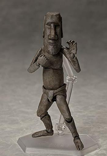 Figma Table Museum Annex Moai Statue Plastic Painted Movable Figure Resale F51118 Non-Scale