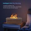 Fire Flame Diffuser Humidifier 25dB Quiet Timing 7 Colors LED Fire Flame Aromatherapy Diffuser For Bedroom Dark/Light