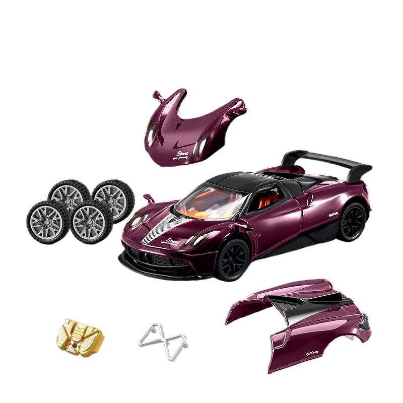 Removable Assembly Version 1/43 Pagani Zonda R AE86 Alloy Modified Car Model Diecasts Metal Sports Vehicles Car Model Kids Gifts