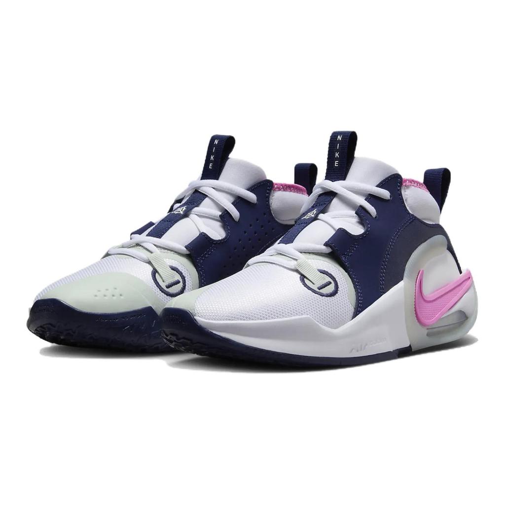 New Nike Air Zoom Crossover Anti Slip Wear Resistant Low Top Children's Basketball Shoes White Blue Pink Teenagers FB2689-102