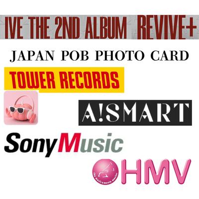 PRE-ORDINE IVE IL 2° ALBUM REVIVE+ POB GIAPPONESE FOTO TESSERA STICKER UFFICIALE