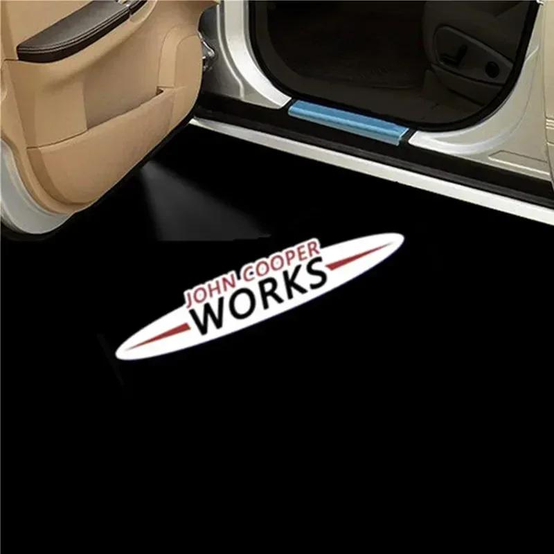 2 Stück LED Auto Tür Willkommenslicht Projektorlicht Dekorative Lichter Für Mini Cooper OneS JCW R55 R56 R58 R59 R60 F56 F60 2022 2023