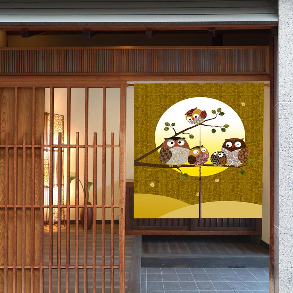 Stylish Noren Room Divider and Privacy for Hot and Customizable Door Curtain for Living and Shichifukurou Curtain, Curtain, Privacy, Entrances,