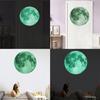 30cm Luminous Moon 3D Wall Sticker For Kids Room Living Room Decor Bedroom Decoration Home Decals Glow In The Dark Wallpaper