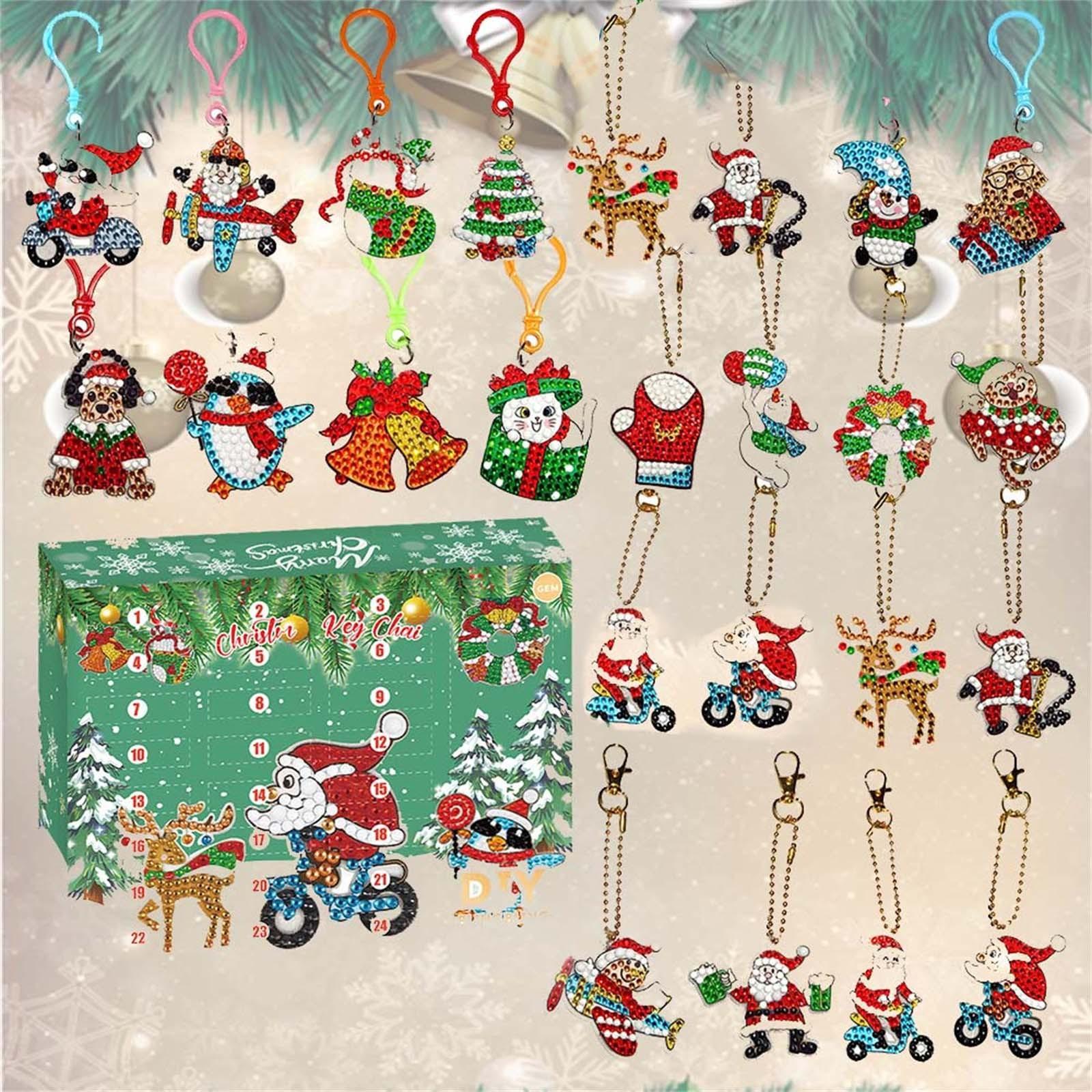 

24 шт. Рождественская серия Картина DIY Dot брелок Подвеска Акриловая детская ручная работа Картина