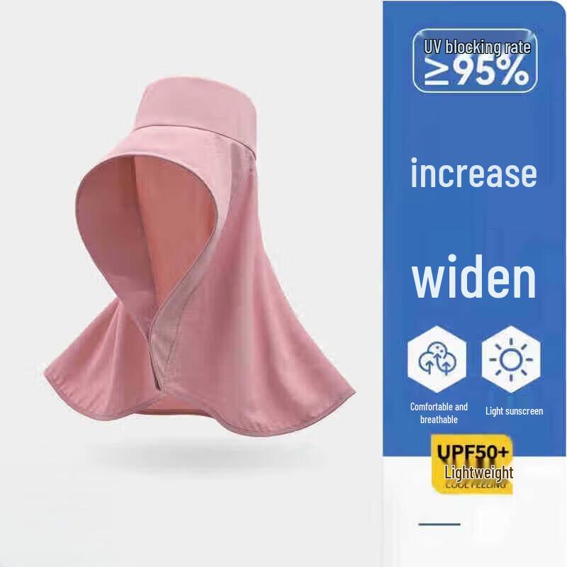 JIAOXIU Full-Face UV Protection Sun Hat with Shawl and Neck Guard
