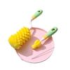 1 Stück All-in-One Babyflaschen-Reinigungsbürsten-Set Enthält Schwamm, Saugerbürste für Weithals, Flaschenbürste mit Strohhalmreiniger, Fütterungszubehör-Set