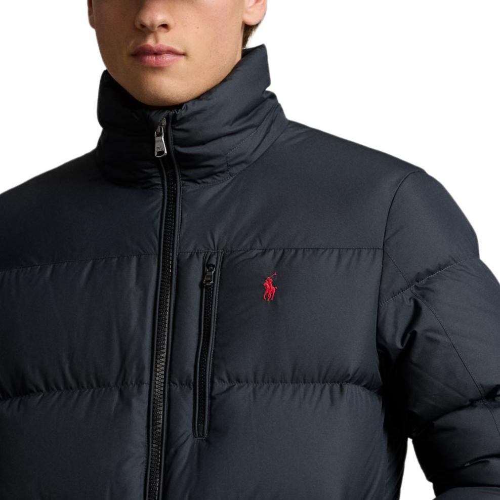 Polo Ralph Lauren Solid Color Zipper Hooded Long Sleeve Down Jacket Men Outerwear Black MNPOOTW16021339-001