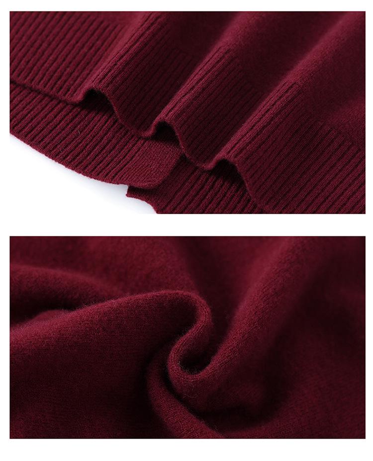 Autumn/Winter Embroidered Wool Cardigan with Stand-up Collar for Middle-aged & Elderly Women
