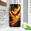 Luxury Phoenix Fire Feather Pattern Phone Case for Samsung Galaxy S25 S24+ S23 Ultra S22 Plus S20 S21 FE M53 M34 5G Soft Covers