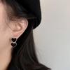 French Retro Double Heart Earrings - No Piercing Ear Clip, Niche Cool Style for Women