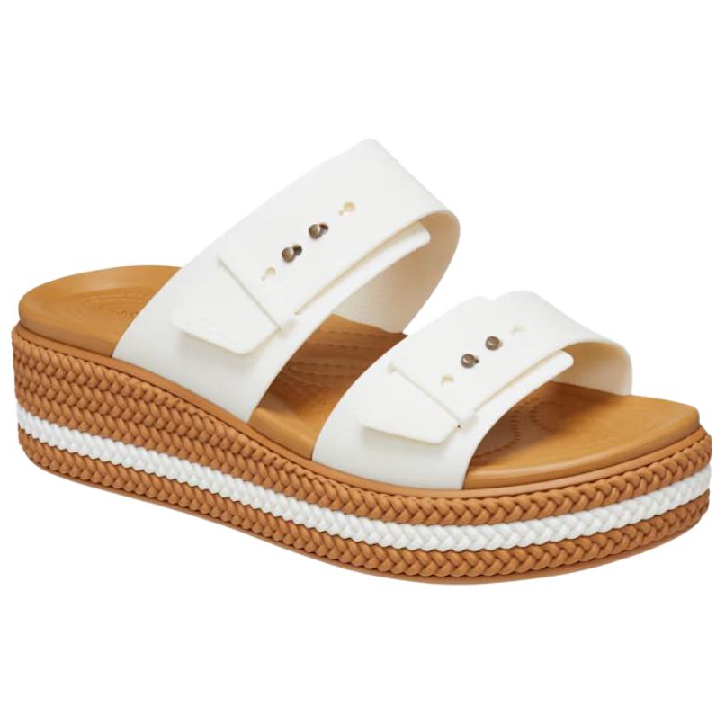 Crocs Brooklyn Lightweight Casual Trendy Comfortable Commuting Daily Slip-On Sandals Women Sandals White 209978-0WV