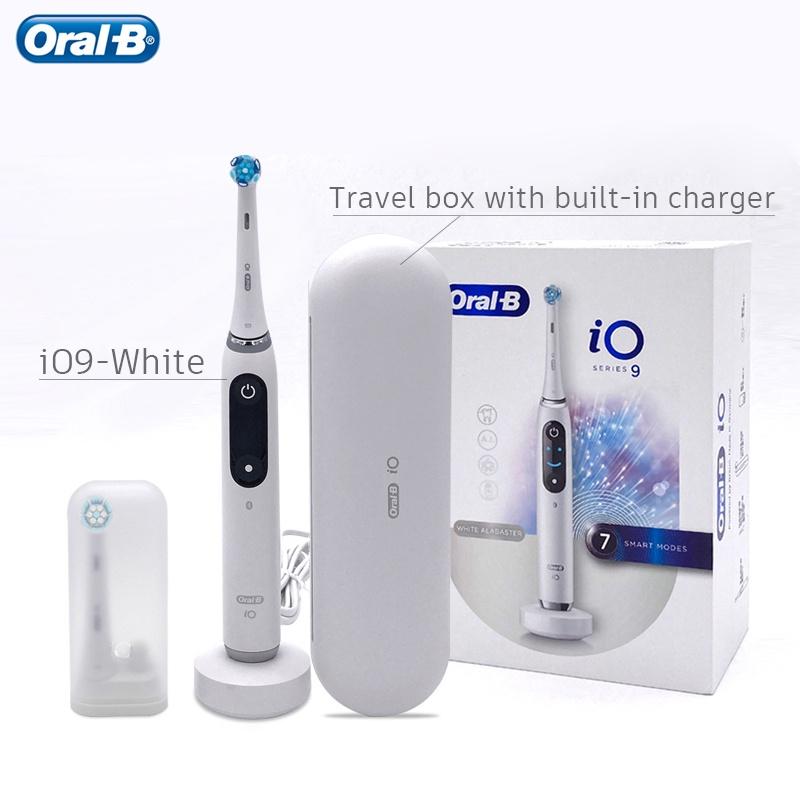 

Оригинальная электрическая зубная щетка Oral B iO-9 с вибрацией, 7 режимов, 3D отслеживание зубов, Ultimate Clean, магнитный зарядный дорожный чехол, коробка розовый