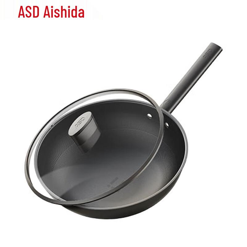 Aishida 32cm Pure Titanium Non-stick Wok