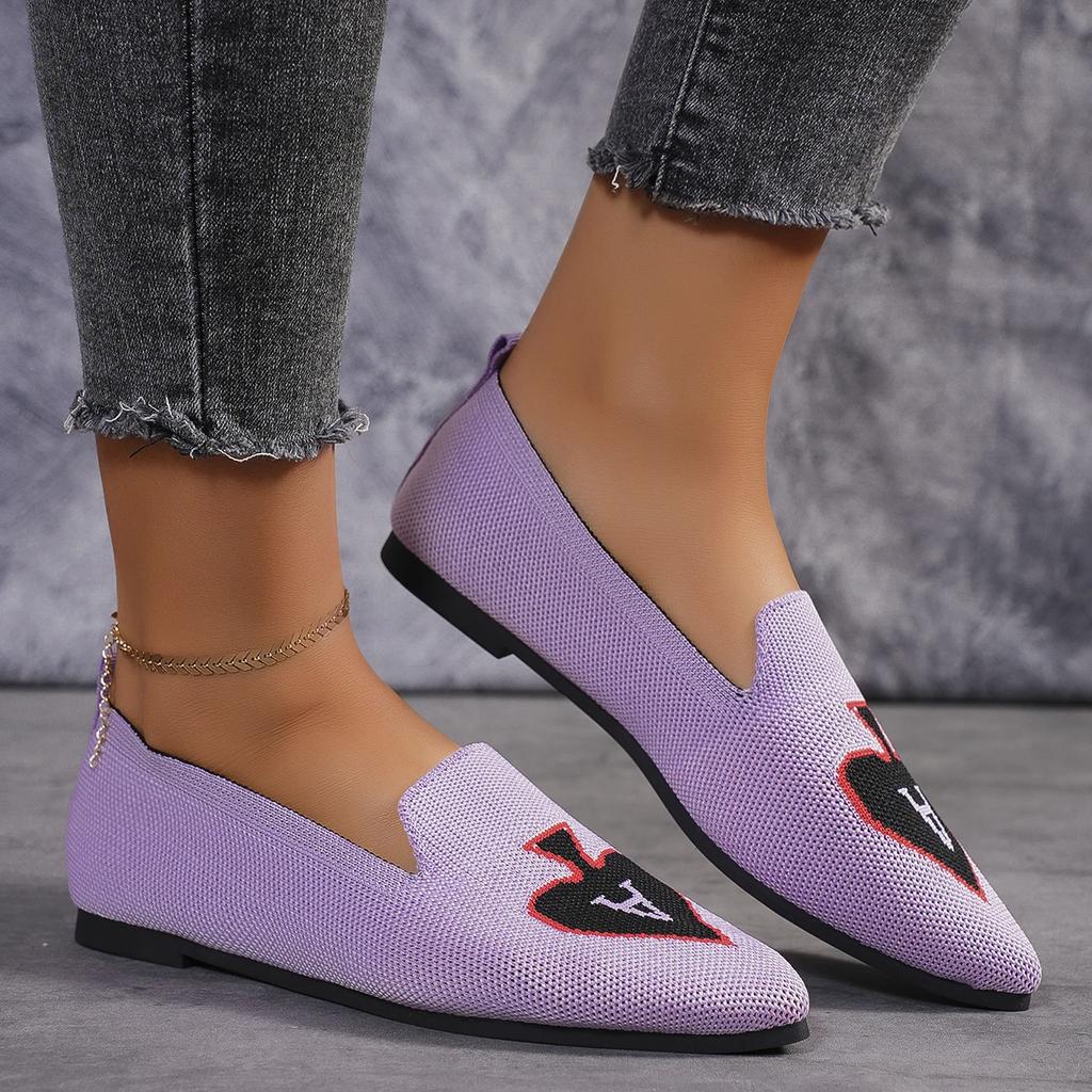 New Shallow Mouth Mixed Colors Low Heels Summer Shoes Ladies Pointed Toe Autumn Women Casual Female Sneakers Flats