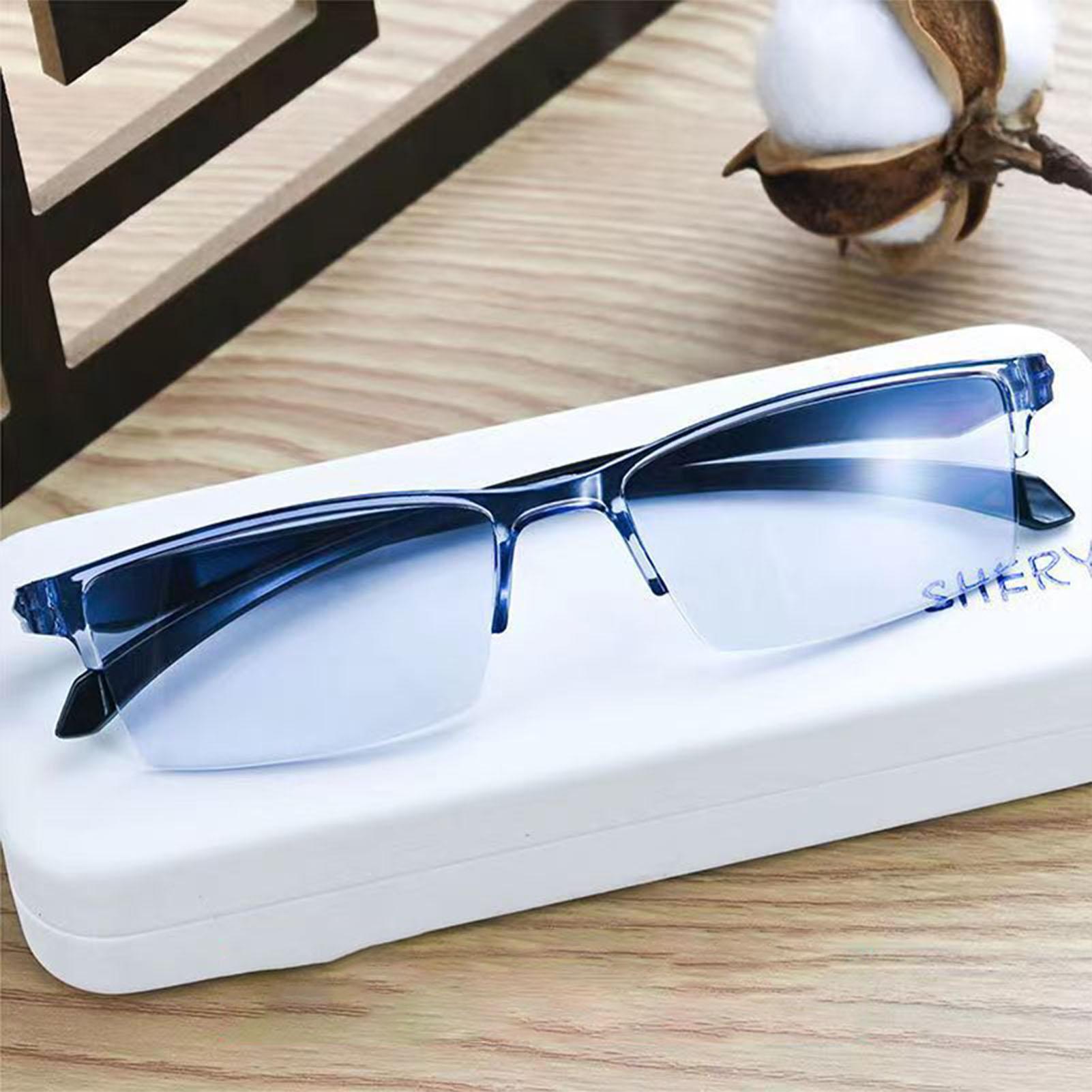 Reading Glasses Blue Light Blocking Anti Eyestrain HD Lenses Comfortable Nose Pads for Elderly Men Women