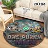 Onepunch Man Round Area Rug Carpet Rug For Living Room Bedroom Sofa Playroom Decor Nonslip Floor Mat