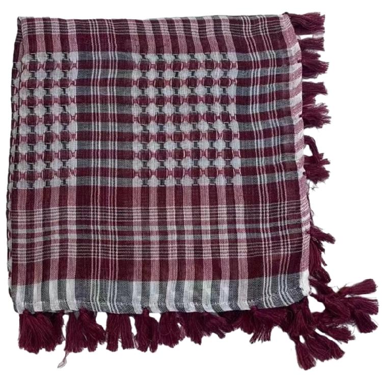 Jacquard Lattice Shemagh Arab Scarf Adult Cycling Hiking Keffiyeh Headscarf