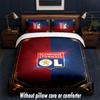 Lyon FC Design Bed Bedding Set 1 Duvet Cover + 2 Pillowcases Soft Breathable Household Bed Linens