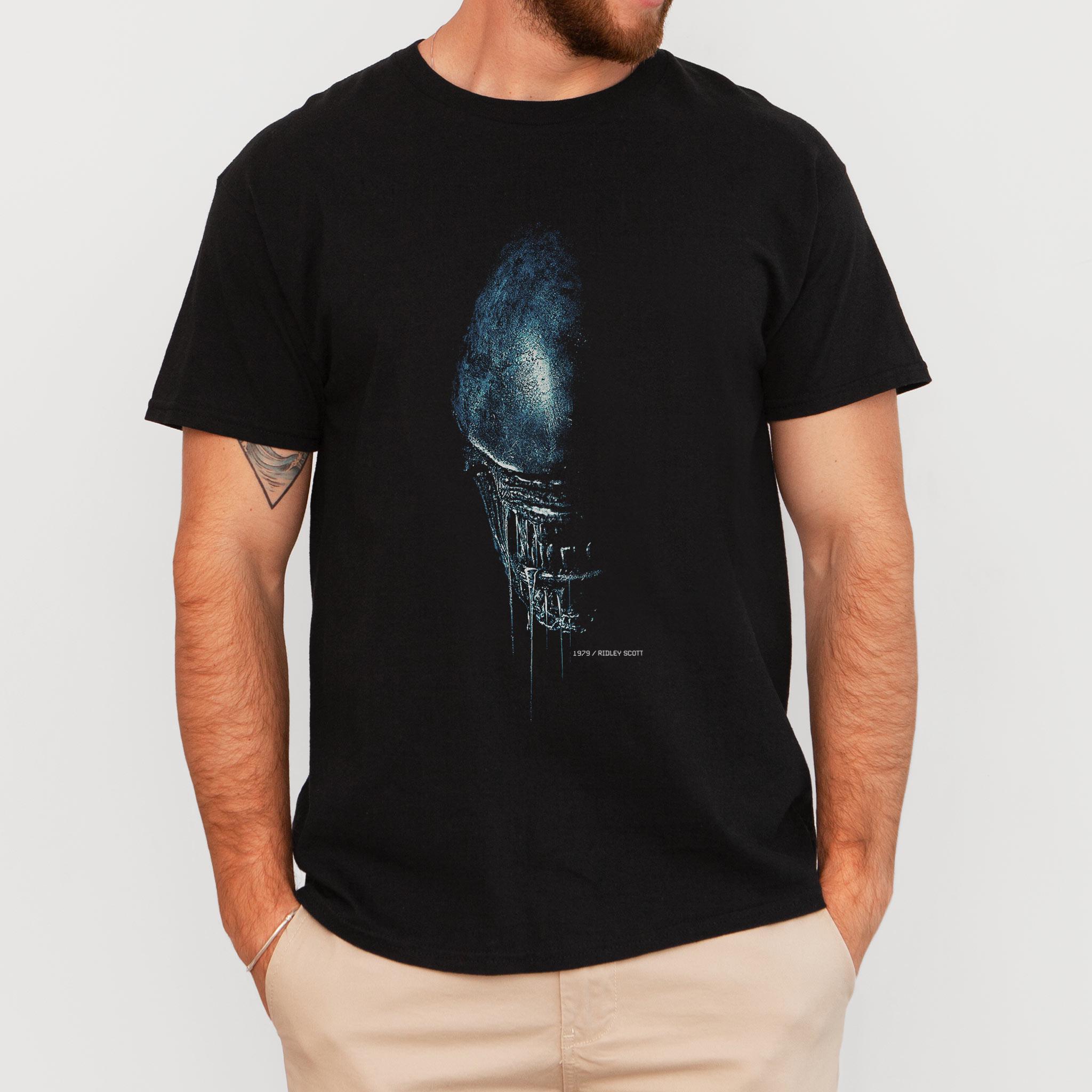 Retro Street Alien Horror Tshirt Classic Sci Fi Movie Tshirt Mens Tshirt Summer New Unisex Casual Tshirt as the picture14528