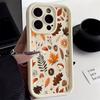 Herbstblätter Pilze Silikon Handyhülle Für Xiaomi Mi 15 14T 14 13T 13 12 11 Lite 4G NE Poco X6 X5 X3 F5 F6 M6 X7 Pro Hülle