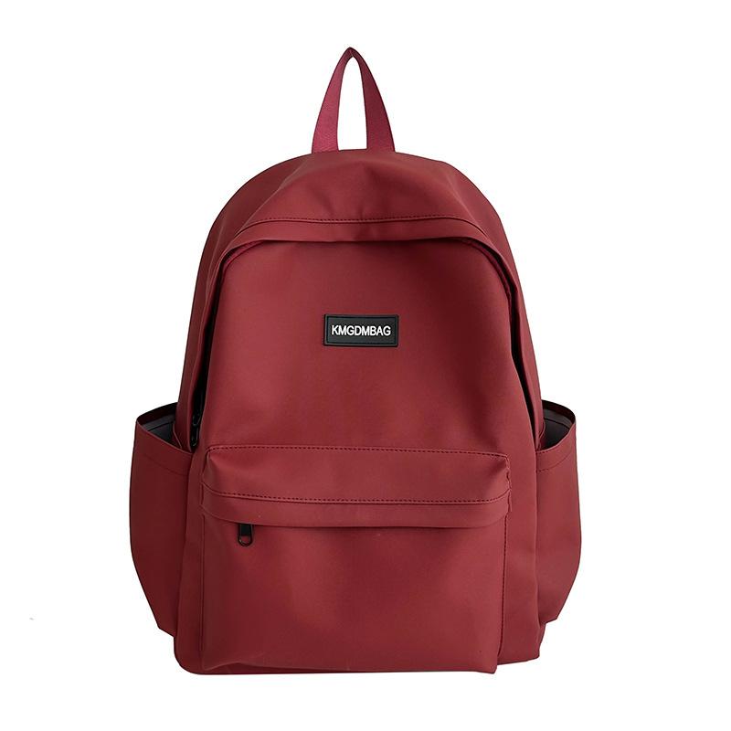 

Solid Color Simple Style Backpack for Girls, Junior High School, Senior High School and College Students, Nylon for Girls single package