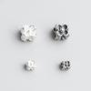 S925 Sterling Silver Geometric Flower Spacer Beads for DIY Beaded Bracelets